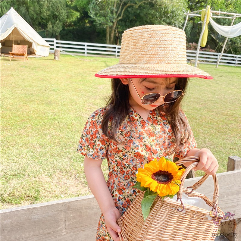 Đầm in hoa phong cách Hàn Quốc dành cho bé gái