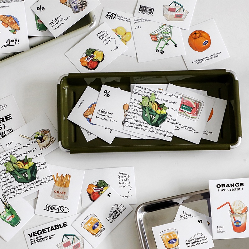 Bộ 30 Miếng Dán Trang Trí Đồ Ăn Tráng Miệng MOHAMM