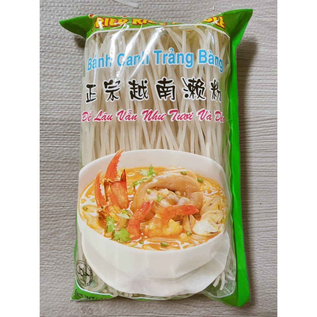 BÁNH CANH KHÔ GIA BẢO 400GR, CỌNG BÁNH CANH TRÃNG BÀNG NỔI TIẾNG NGON, loại xuất khẩu đạt chuẩn quốc tế