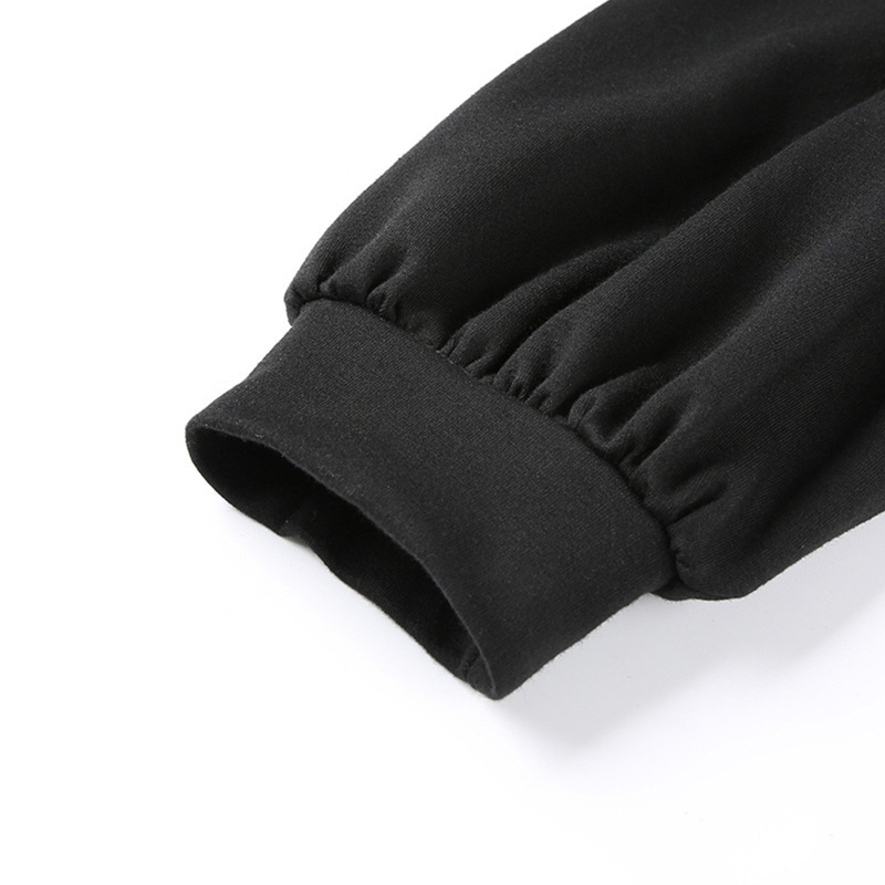 Brroa Áo Hoodie Croptop Tay Dài Phối Lưới Dây Rút Xuyên Thấu Ghép Nối Họa Tiết Tương Phản Cho Nữ