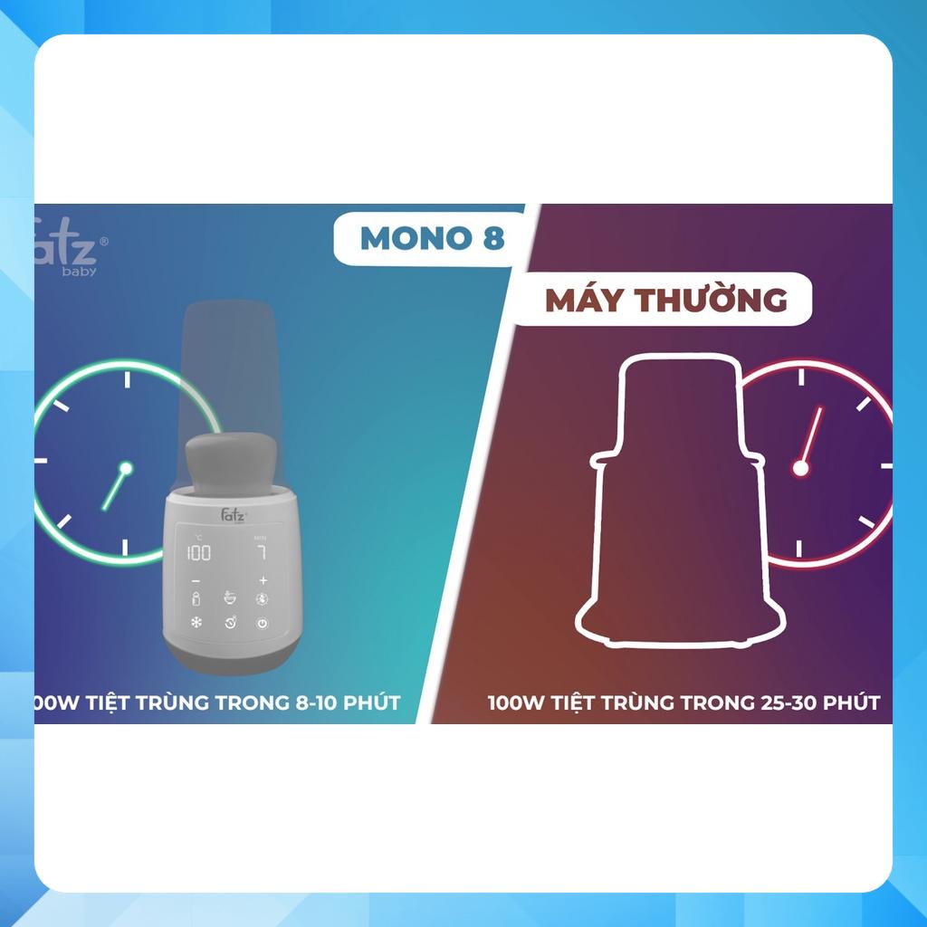 Máy hâm sữa &amp; tiệt trùng điên tử - Mono 8 - Fatzbaby FB3011TN