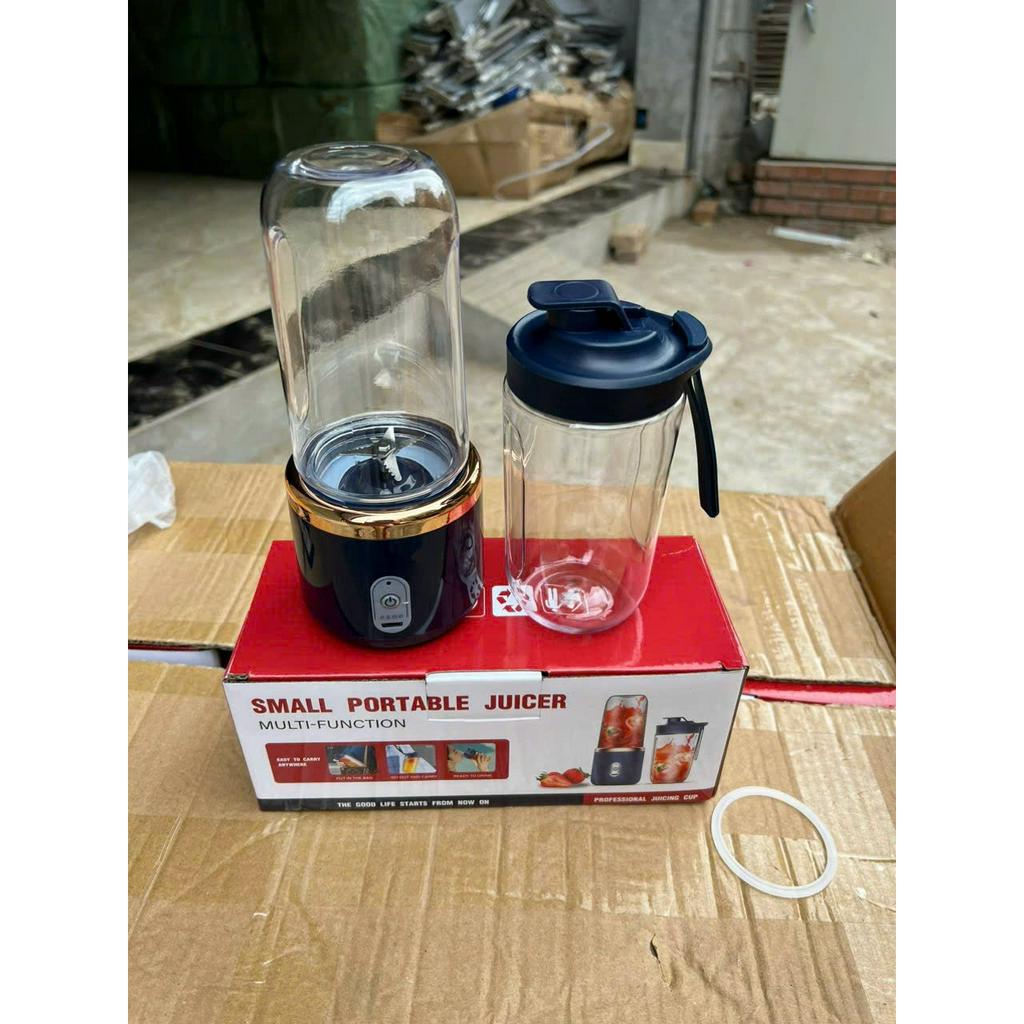Máy xay sinh tố cầm tay mini sạc pin, Máy say sinh tố cầm tay đa năng mini 300ml