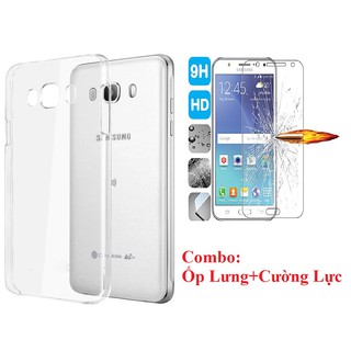 Samsung J7/ J700 - Ốp Lưng Silicon Dẻo + Kính Cường Lực Giá Rẻ