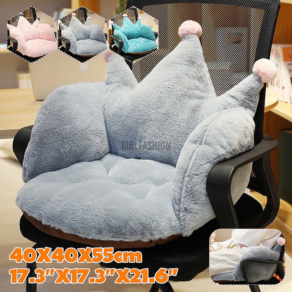 40cm Crown Seat Chair Cushion Pad Waist Lumbar Pillow Waist Support