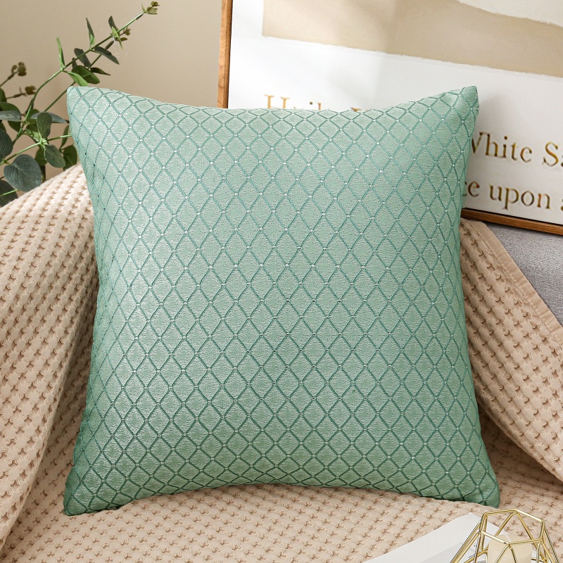 [ CHỈ VỎ/43X43CM ] Vỏ Gối Tựa Lưng VẢI LINEN POLY DỆT SỢI HÌNH MẮT VÕNG Cao Cấp , Sang Trọng SBK167