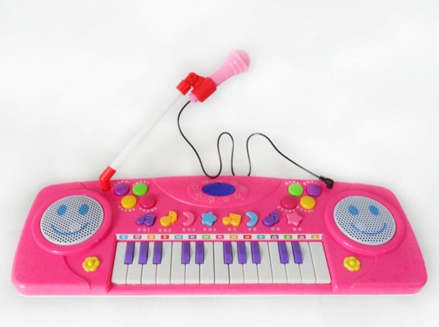 [Cao cấp] Hộp đồ chơi đàn piano kèm micro nhiều màu sắc cực đẹp cho bé thích làm ca sĩ 2505