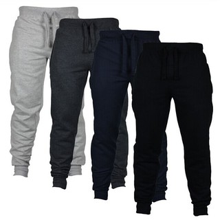 HGL♪Mens BASIC JOGGER Pants Cotton Active Urban Harem Slim Fit Elastic Hip hop Dance