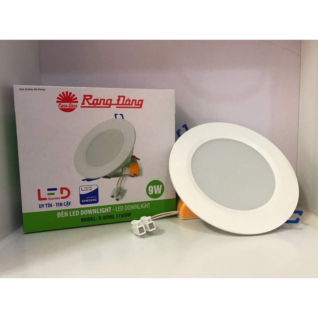 Bộ 3 Đèn Downlight Rạng Đông led âm trần D AT04L 110/9W - Bảo hành 24 tháng