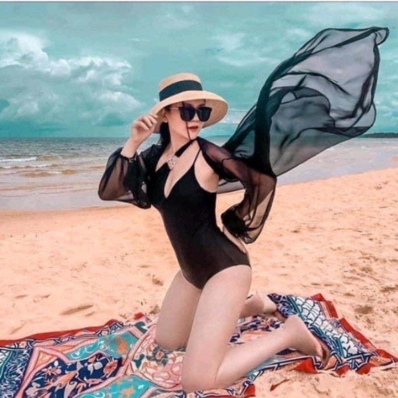 Bikini đồ bơi nữ đi biển một mảnh phối khoen lệch vai sang chảnh BIKINI SUNSHINE MS-10 | BigBuy360 - bigbuy360.vn