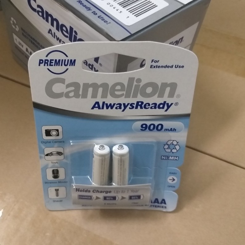 Pin sạc AA AAA Camelion 2700,2500, 2300, 1100,  D900 mAh 1.2V (1 vỉ 2 viên)