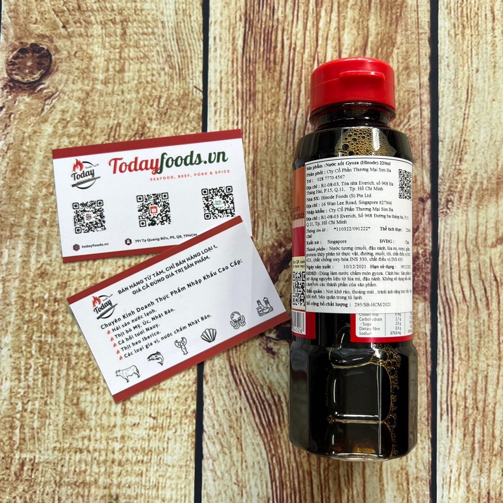 Nước Sốt Gyoza  dùng chấm món bánh Há cảo Nhật Bản chai 220ML