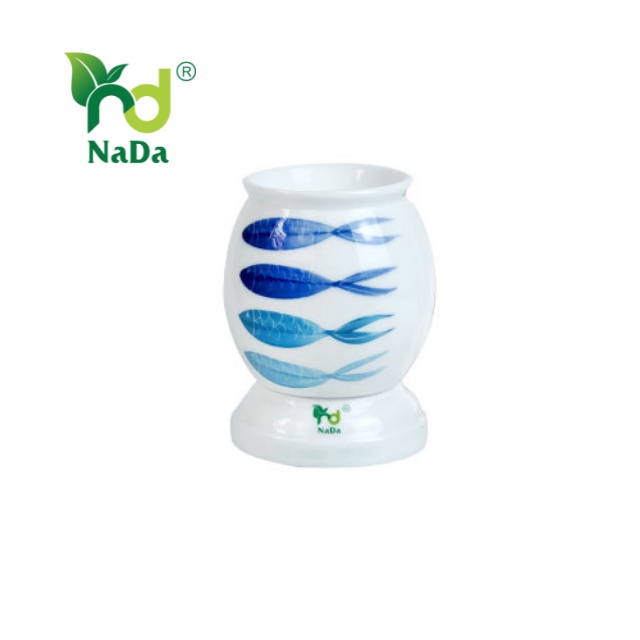 Đèn xông tinh dầu Bát tràng NADA, nhỏ gọn, đẹp, khuếch tán tinh dầu thơm hơn, an toàn, bảo hành chính hãng