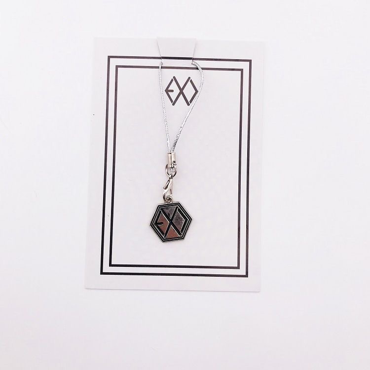 【VG】KPOP BLACKPINK BTS EXO GOT7 TWICE Pink Mobile Phone Hanging Chain Keychain Periphery