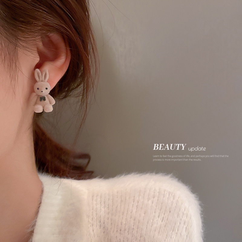 Đôi bông tai hình gấu/thỏ dễ thương cho nữ