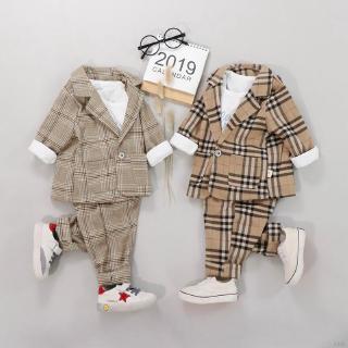 Set áo khoác Blazer + áo thun + quần sọc caro thời trang