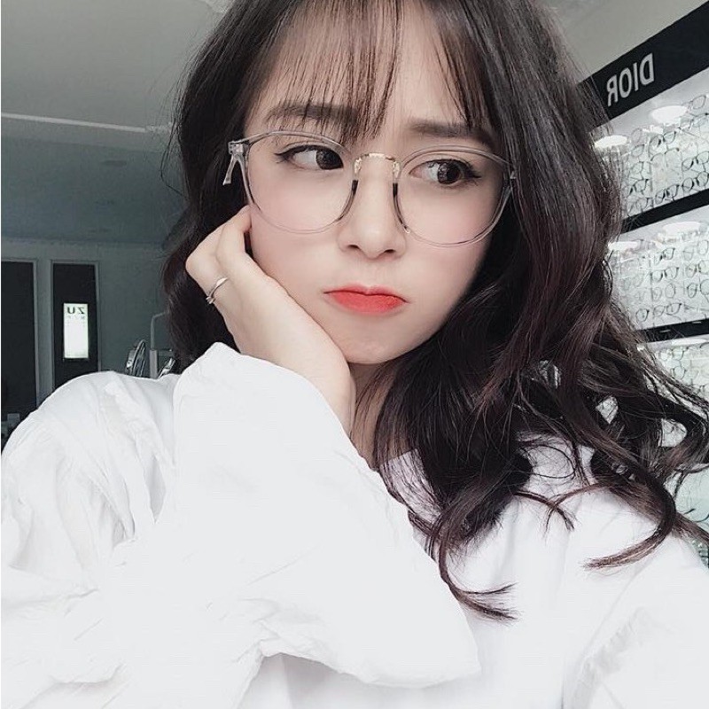 [Hàng loại 1]Gọng kính cận tròn trong suốt xì teen dành cho nữ | BigBuy360 - bigbuy360.vn