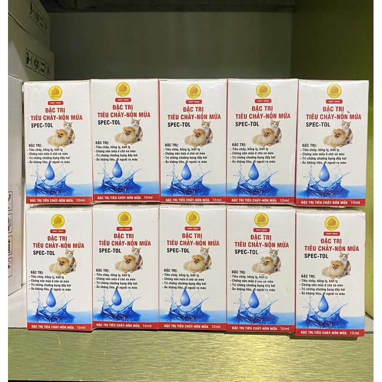 Đặc trị tiêu chảy - nôn mửa Spectol dùng cho chó mèo