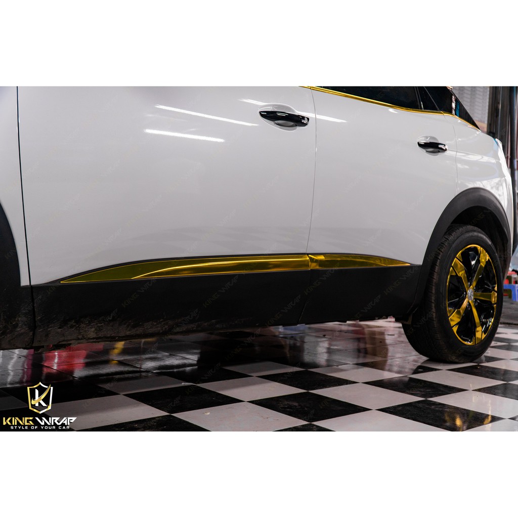 Decal vàng bóng gương ,vàng siêu bong, chrome vàng cảo cấp teckwrap CHM02-S Yellow Gold