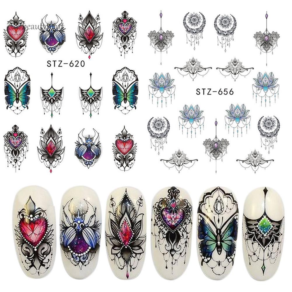 Miếng dán sticker trang trí móng tay hình bướm