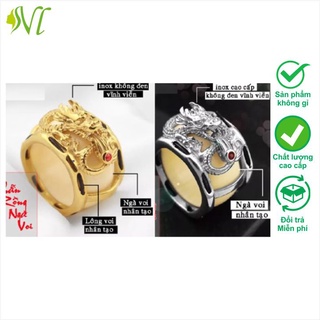 Nhẫn nam ngầu cá tính mạnh hình rồng Người Đẹp Vì Lụa