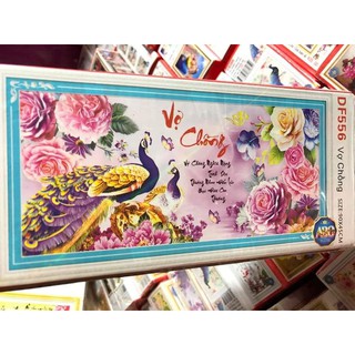 Tranh đính đá thư pháp vợ chồng DF556 (90 x 45 cm)