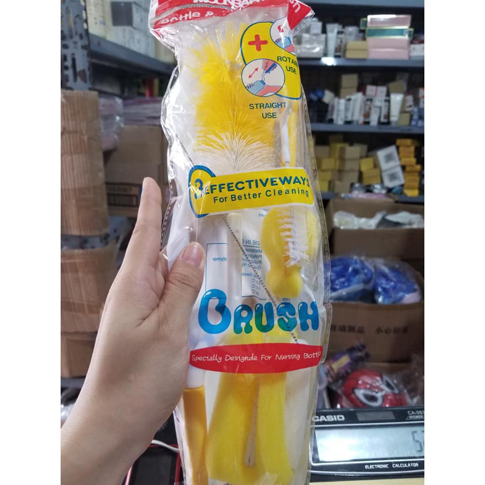 BỘ 5 CHỔI CỌ  VÀ VỆ SINH BÌNH SỮA CHO BÉ