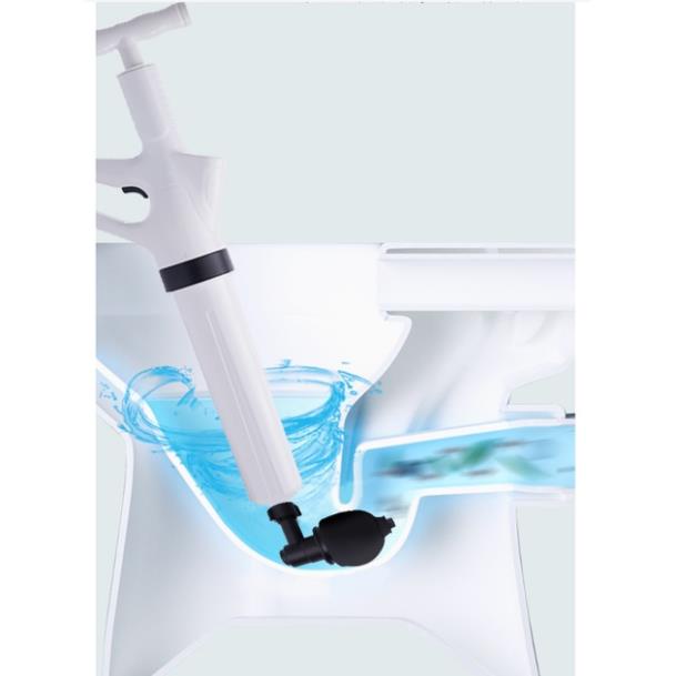 Súng Thông Tắc Bồn Cầu Phiên Bản Cao Cấp 2021- Dụng Cụ ThôngLavabo-Bồn Rửa Chén Bát -Tích Hợp Bơm Nén Khí