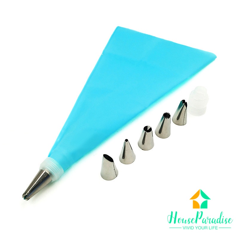 Bộ Dụng Cụ Trang Trí Bánh Kem Chuyên Nghiệp 8 Trong 1