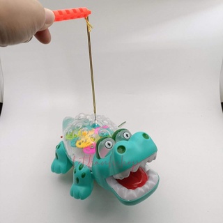 Lồng đèn cá sấu trong suốt có nhạc đèn phát sáng cho bé