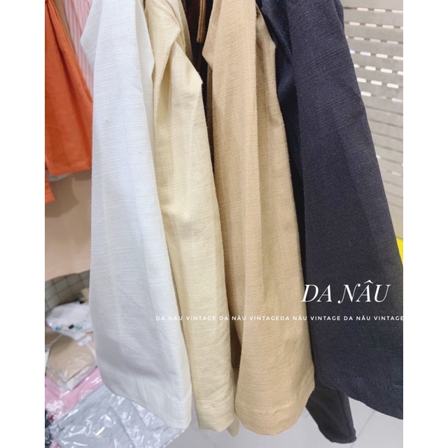 áo blazer nữ mùa hè dáng croptop vải linen phong cách ulzzang (ảnh shop chụp thật 100%)