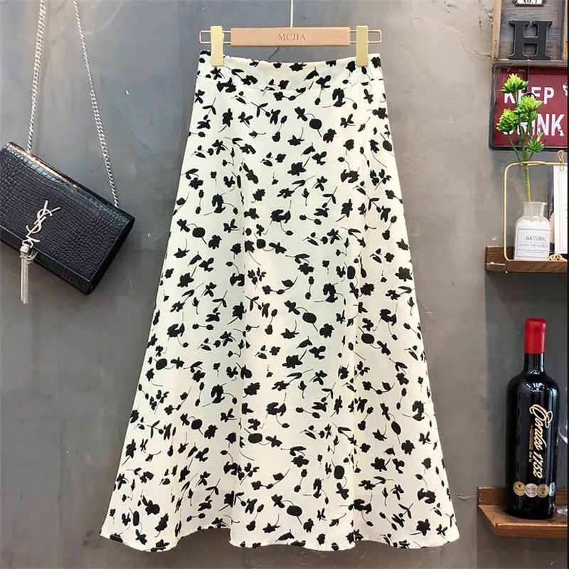 Chân Váy Hoa Mỏng Dáng Chữ A Lưng Thun Thời Trang Mùa Hè Mới 2022