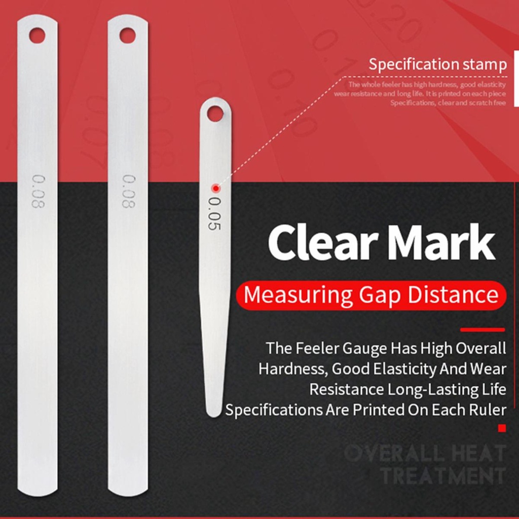 Dụng Cụ Đo Lường 17 Lưỡi Dao Bằng Thép Không Gỉ