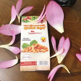TÚI GIẤY 50G - Hạt điều rang muối vỏ lụa QUÂN ĐẠT NONGSANBINHPHUOC
