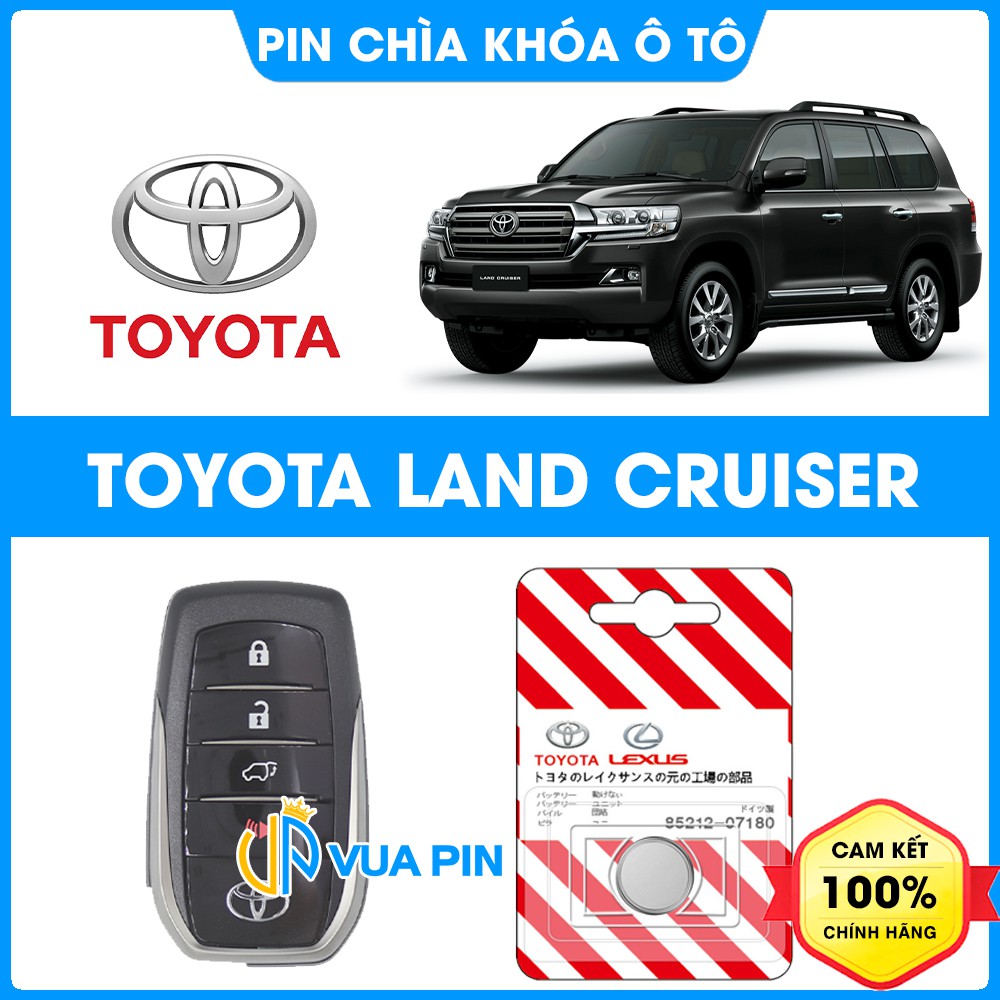 Pin chìa khóa ô tô Toyota Land Cruiser chính hãng cao cấp sản xuất theo công nghệ Nhật Bản–Pin ô tô Toyota Land Cruiser