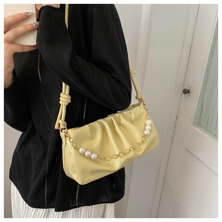 Túi xách JASMIN NOIR bằng da PU hình đám mây thời trang cho nữ