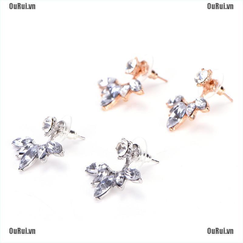 Bông Tai Đính Đá Lấp Lánh Thời Trang Thanh Lịch Cho Nữ