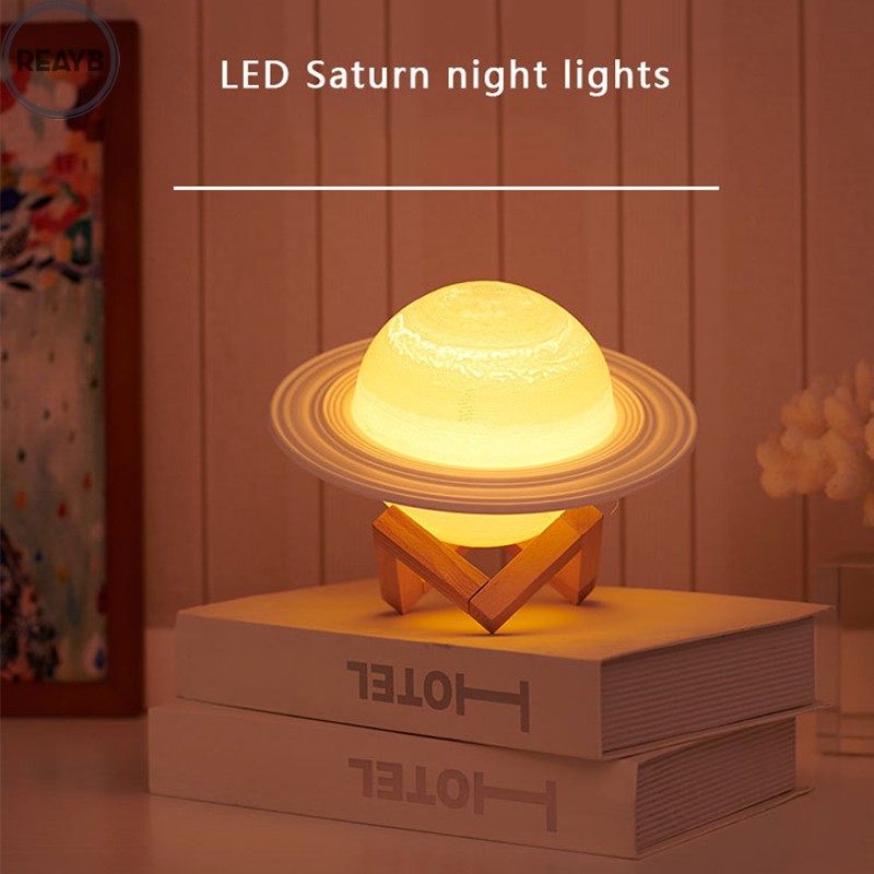 Đèn Ngủ Hình Sao Thổ 3d Độc Đáo Có Điều Khiển Từ Xa