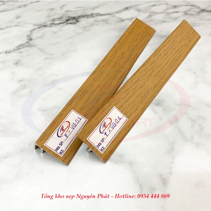 Nẹp sàn gỗ hợp kim nhôm màu vân gỗ
