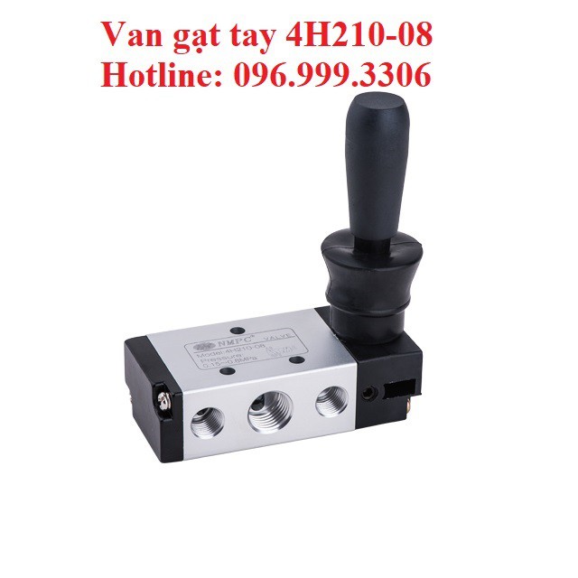 Van gạt tay 4H210-08 Airtac khí nén ( Van 5/2 , 5 cửa, 2 vị trí, ren 13mm )