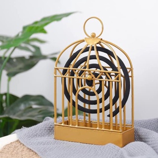 (giá sỉ) Đế đốt nhang muỗi, hương muỗi hình lồng chim – Lồng treo hương bắt muỗi - Chất liệu kim loại tiện dụng