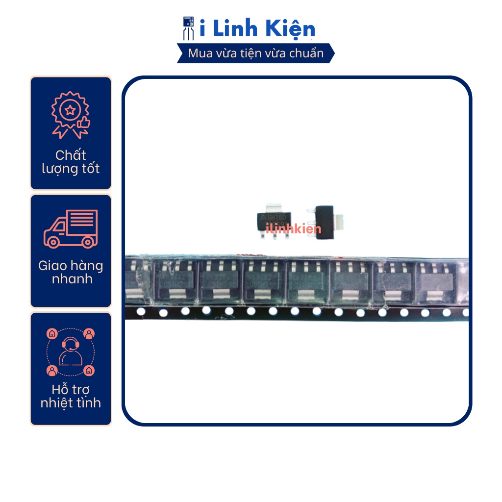 AP1117E33G GH16D 1A 3.3V SOT-223 chính hãng DIODE
