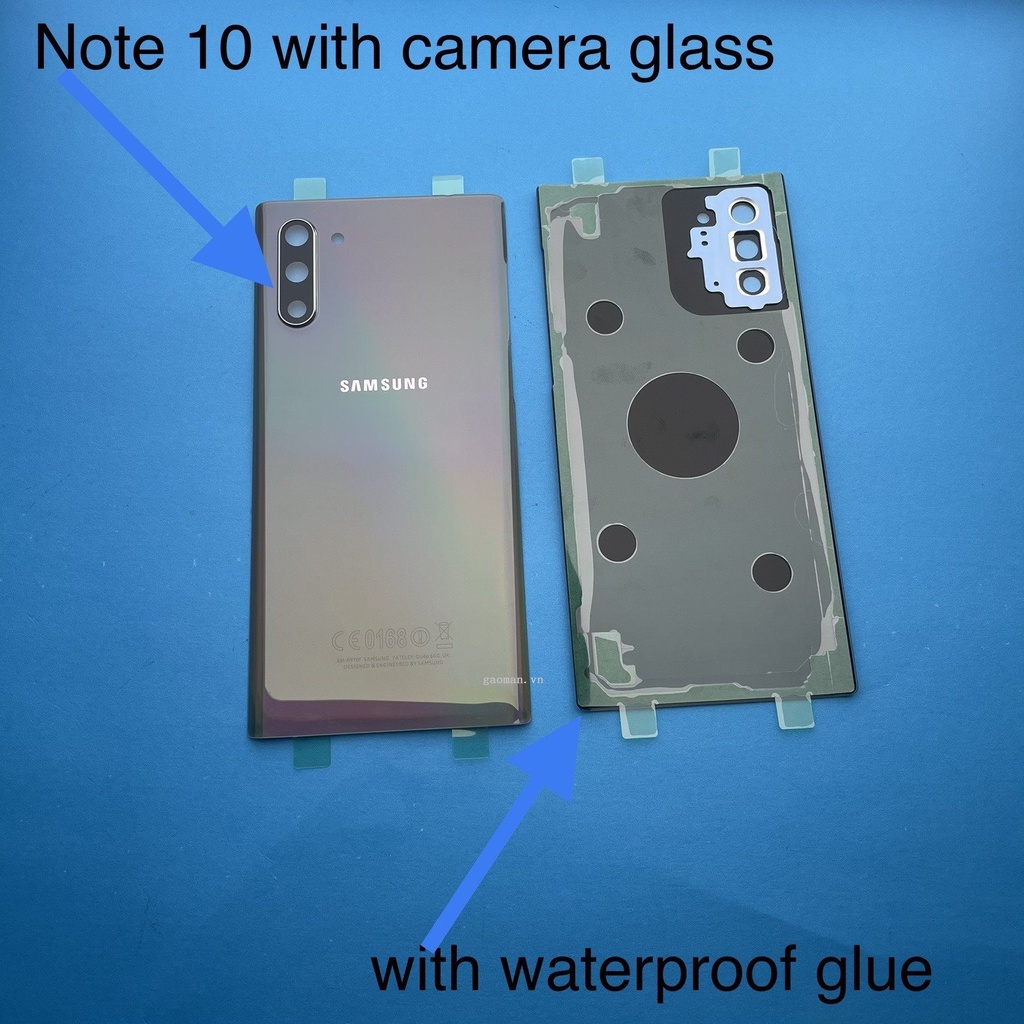 Nắp đậy pin mặt lưng phía sau bằng kính cho Samsung Galaxy Note 10 N970 N970f Note 10 Plus N975 Note10 Lite