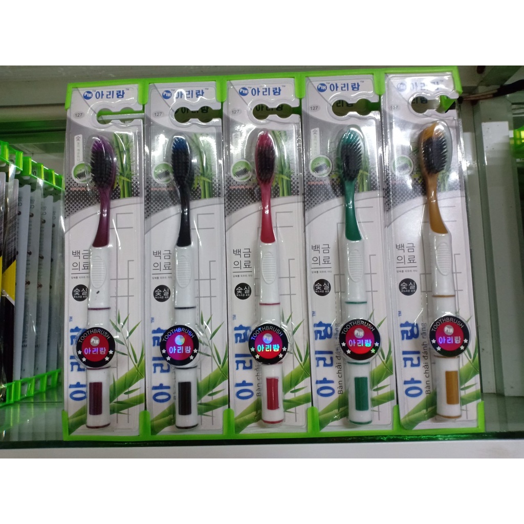 Bàn chải đánh răng than tre hoạt tính Hàn Quốc BOSSI 921 hàng loại 1- Bán sỉ sl lớn
