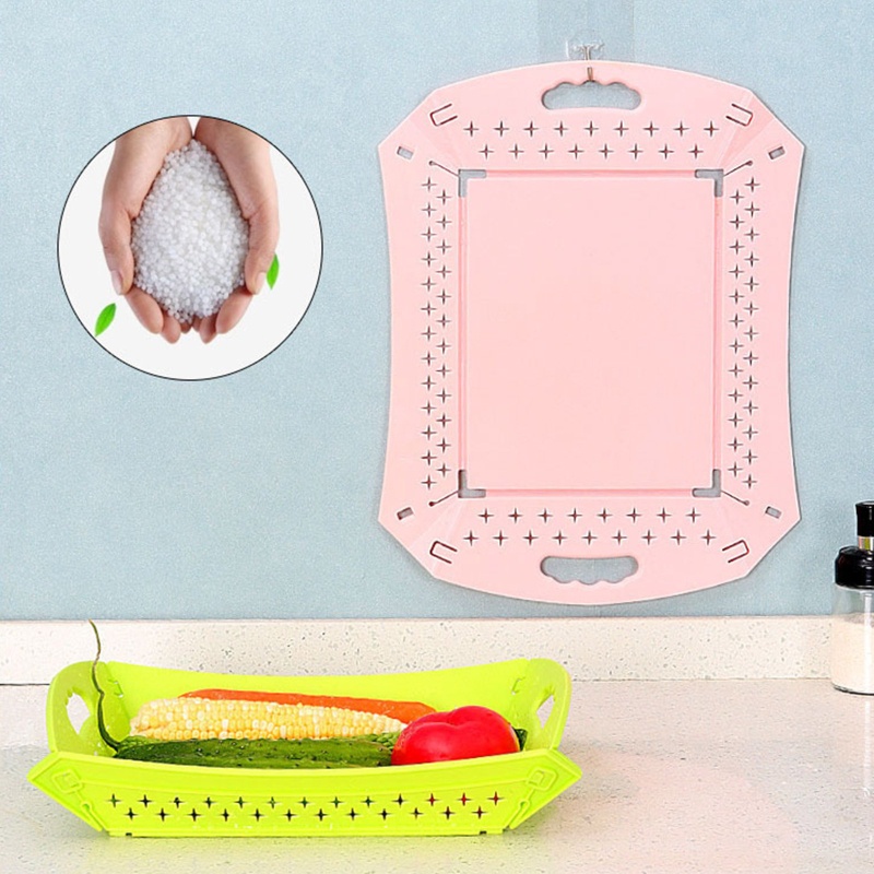 Thớt Cắt Thực Phẩm Đa Năng 3 Trong 1 Có Thể Gấp Gọn Tiện Dụng Mang Theo Du Lịch Cắm Trại