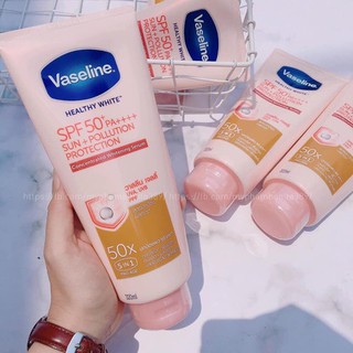 Dưỡng Thể Chống Nắng Vaseline Healthy White 50X 320ml