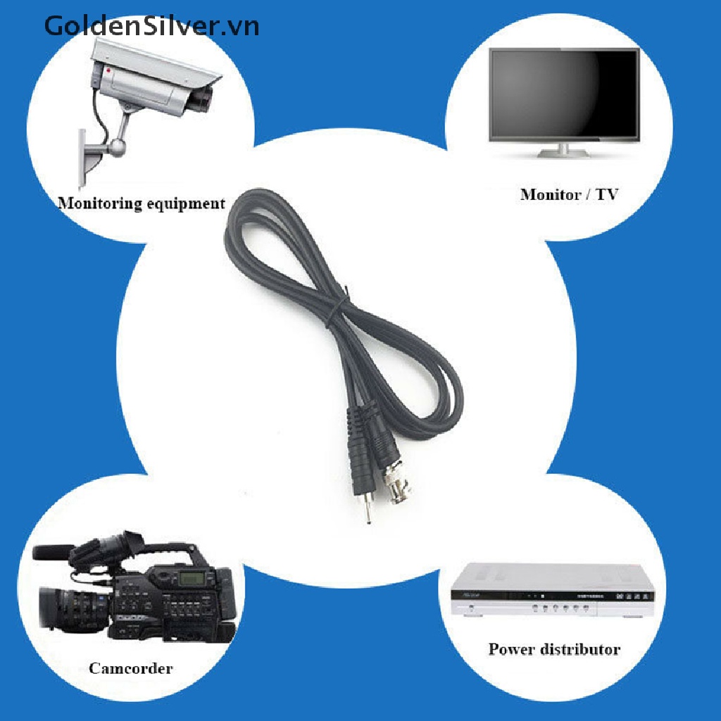 Dây Cáp Đồng Trục Nối BNC Male Sang RCA Male Cho CCTV DVR Camera Lot