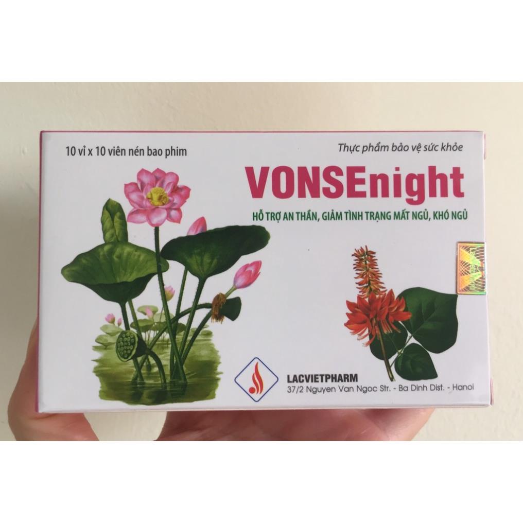 Viên uống Vonsenight  giúp hết mất ngủ,khó ngủ từ thảo dược