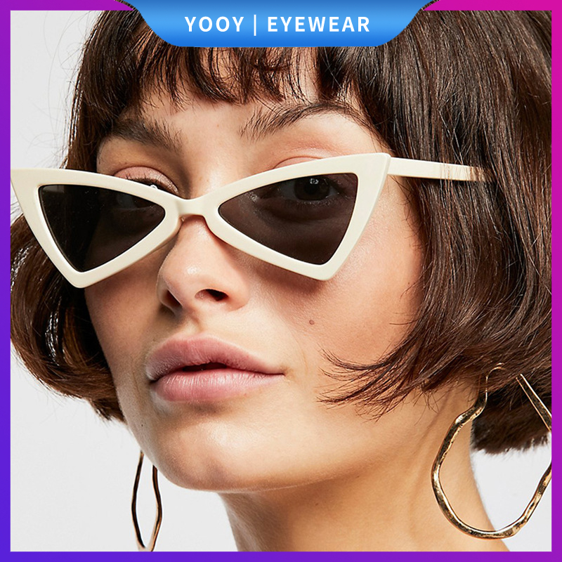 Kính Mát Mắt Mèo Gọng Nhỏ Phong Cách Retro
