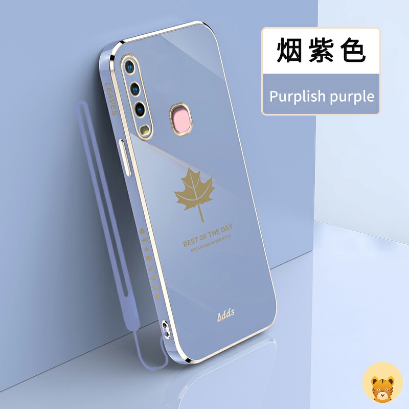 Ốp Điện Thoại Mạ Điện Sang Trọng Kèm Dây Đeo Cho Vivo Y11 Y12 Y15 Y17 U10