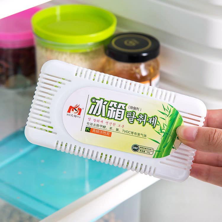 HỘP KHỬ MÙI TỦ LẠNH THAN HOẠT TÍNH MẪU MỚI SIÊU TIỆN DỤNG